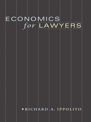 cover image of Economics for Lawyers